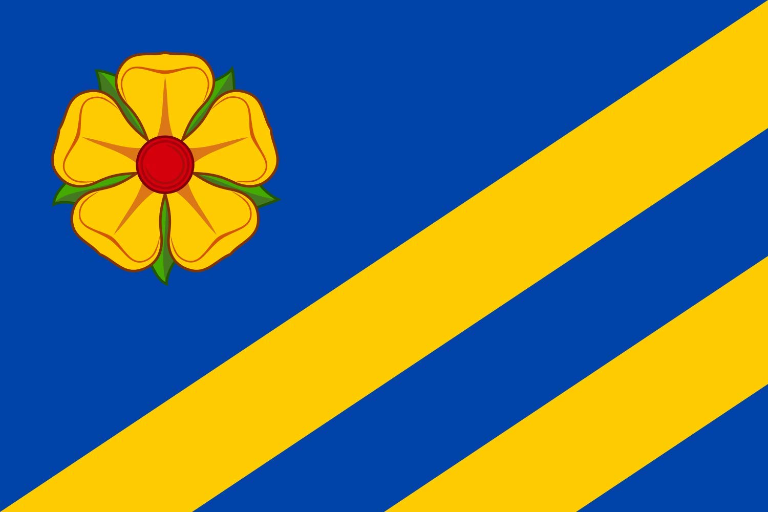 Drapeau large Strmilov pour pavoiser les bâtiments publics de Jindřichův Hradec