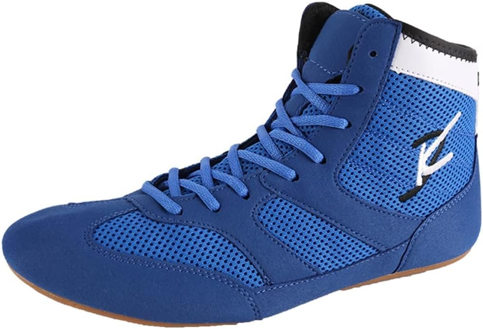 Men's Wrestling Shoes, Wrestling Boots for Men, Women, Youth Breathable Boxing Shoes Weightlifting Bodybuilding Footwear