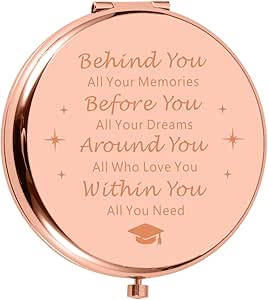 College Graduation Gift Bookmark - Inspirational Stainless Steel With Chain