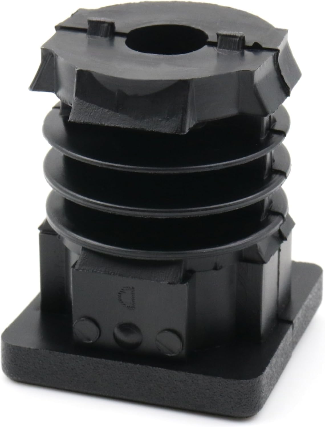4X Gewindestopfen Vierkantrohrstopfen 35x35 mm 1,5-2 mm mit M8 Innengewinde