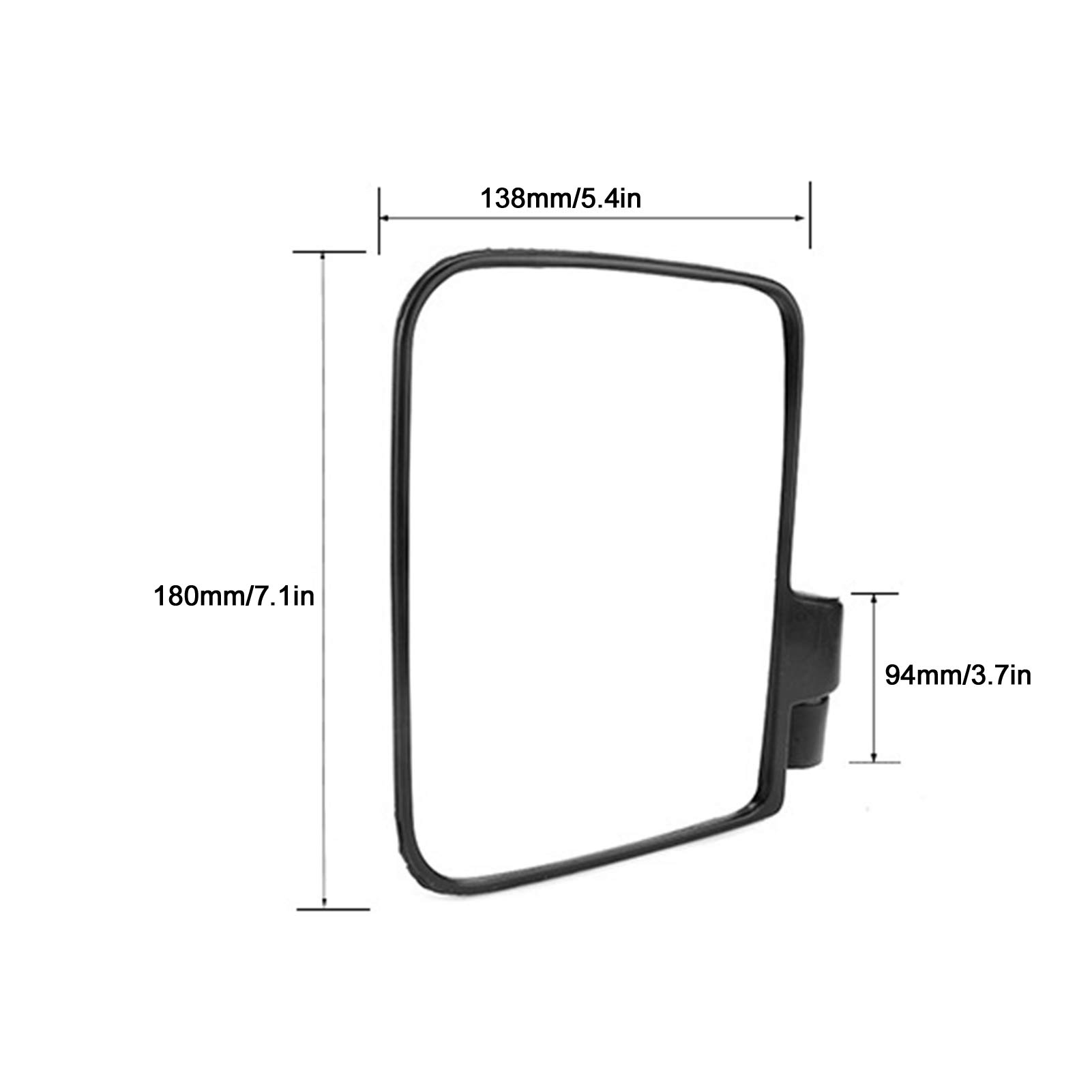 Fydun Miroir de Voiture rétroviseur latéral de Voiture de Club rétroviseurs convexes Installation Facile pour Petit Miroir de Tracteur