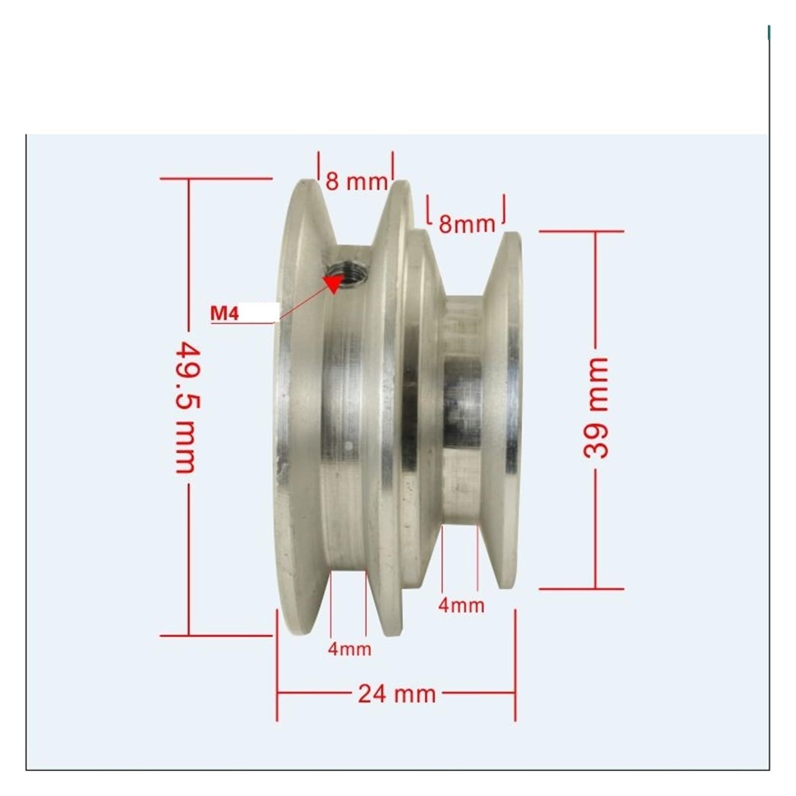 Rodamiento de torno 2 rodamientos M14x1mm M14, polea de eje de rosca, cabezal de torno de madera DIY, apto for mandril K01-65 K02-65/50, hoja de sierra de 4 pulgadas