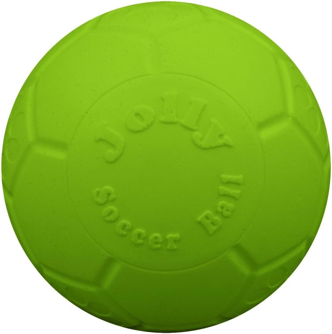 Jolly Pets Medium Soccer Ball Floating-Bouncing Dog Toy, 6 inch Diameter, Apple Green (SB06 GR)
