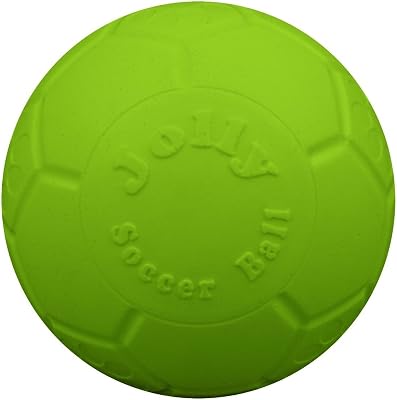 Jolly Pets Large Jolly Soccer Ball Floating-Bouncing Dog Toy; 8" Green Apple