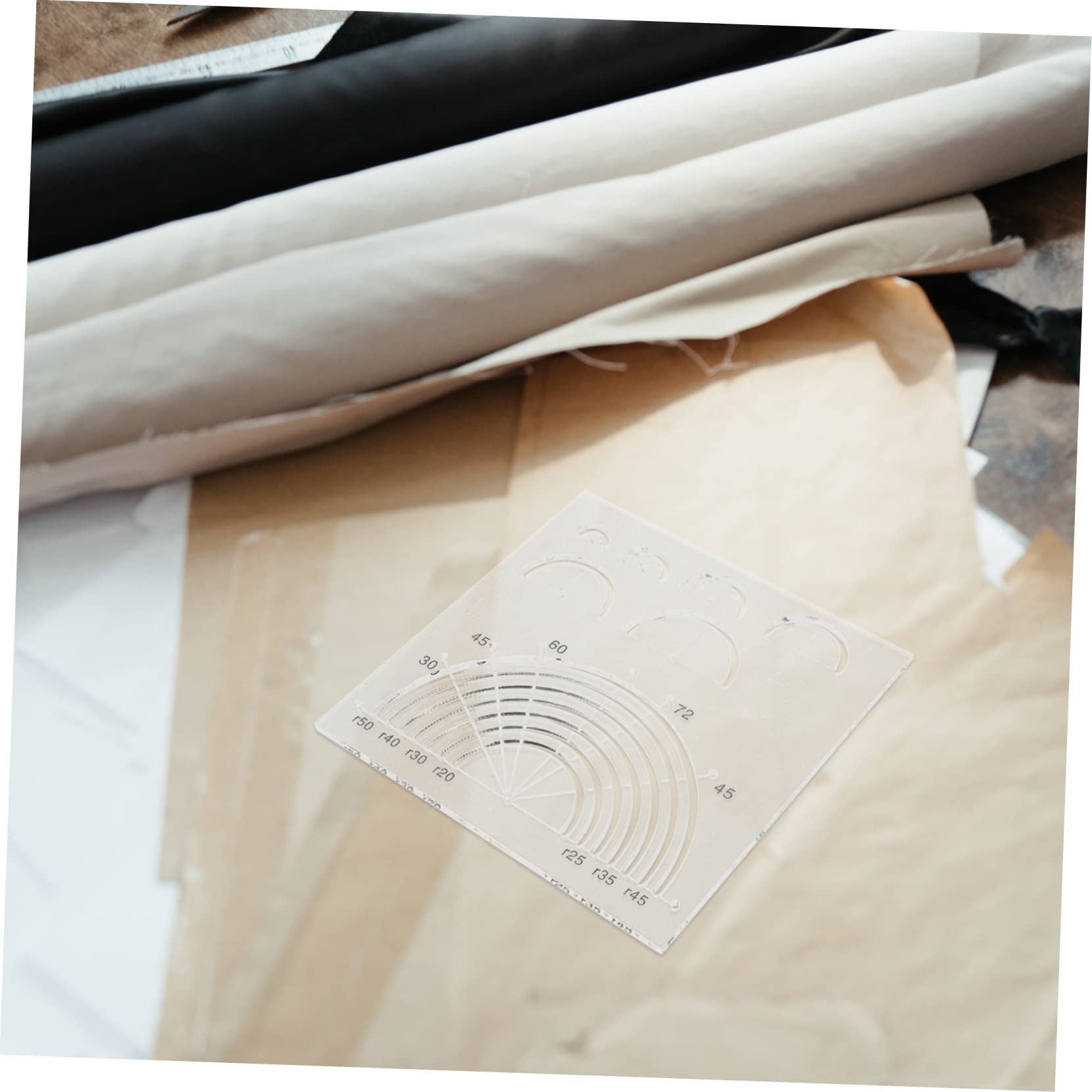 Tofficu 5piezas Regla Acrílica Para Acolchado Plantilla De Costura Marcaciones Para Proyectos De Patchwork y Manualidades