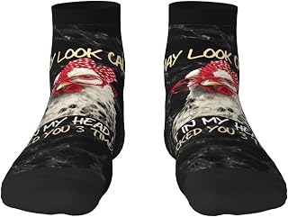 I May Look Calm But In My Head I'Ve Pecked You 3 Times Stylish 30cm Color Block Socks With Comfort And Vibrancy For Men Women