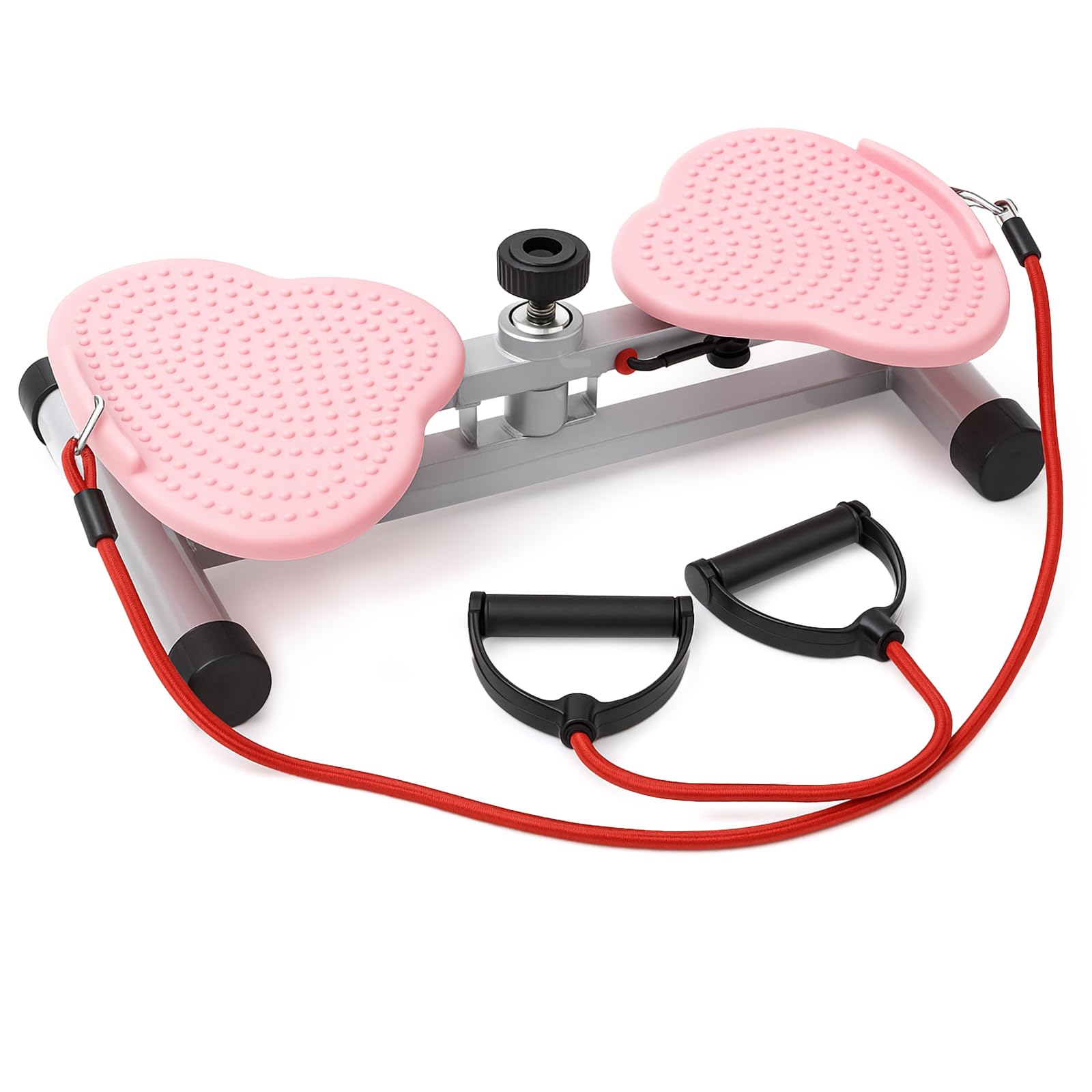 GreenWhim Waist Twister Disc for Home Workout with Resistance Bands and Foot Massage Points Anti Slip Waist Rotation Board Exercise Equipment for Women
