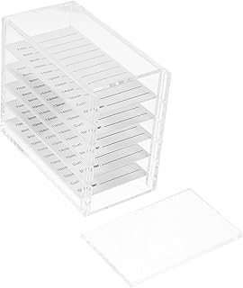 BESTOYARD Caixa Cílios Postiços Cílios Postiços Estojo De Cílios Estojo De Armazenamento De Cílios Simples Organizador De Cílios Suporte De Exibição Estojo De Viagem Recipiente Acrílico