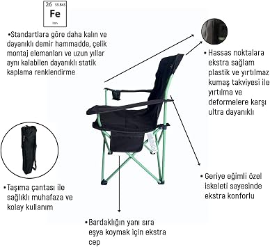 Platan Chair Ones-B Basic Katlanır Kamp Sandalyesi