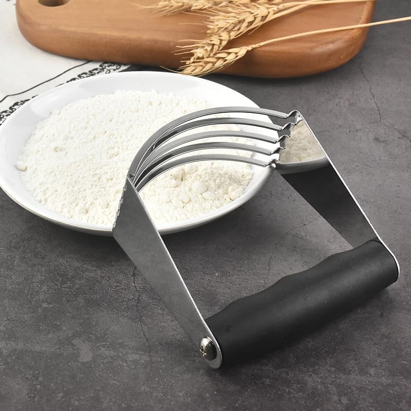 Dough Blender Top Professional - Stainless Steel Pastry Cutter, Heavy Duty Dough Cutter With Blades, Pastry Blender And Butter Cutter - Pastry Cutter For Baking