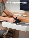 Lamicall Tablet Stand Holder for Desk - [Stable & Slim Portable] Dual Foldable iPad Holder Stand, 360° Rotatable Desktop Tablet Holder, Tablets Accessories for 4.7-13" iPad Pro/Air/Mini, Switch, Phone