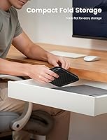 Vista 7 de Lamicall Soporte ajustable para iPad para escritorio, plegable, ultradelgado, rotación de 360°, soporte para tablet con base resistente, soporte