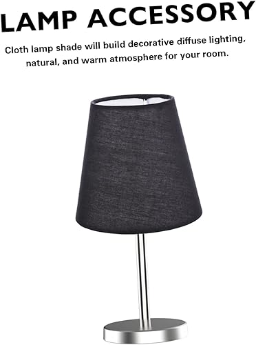 Miniatura 6 de Housoutil Pantalla negra para decoración del hogar, pantalla de tela a prueba de polvo para lámpara de pared, soporte resistente para instalación