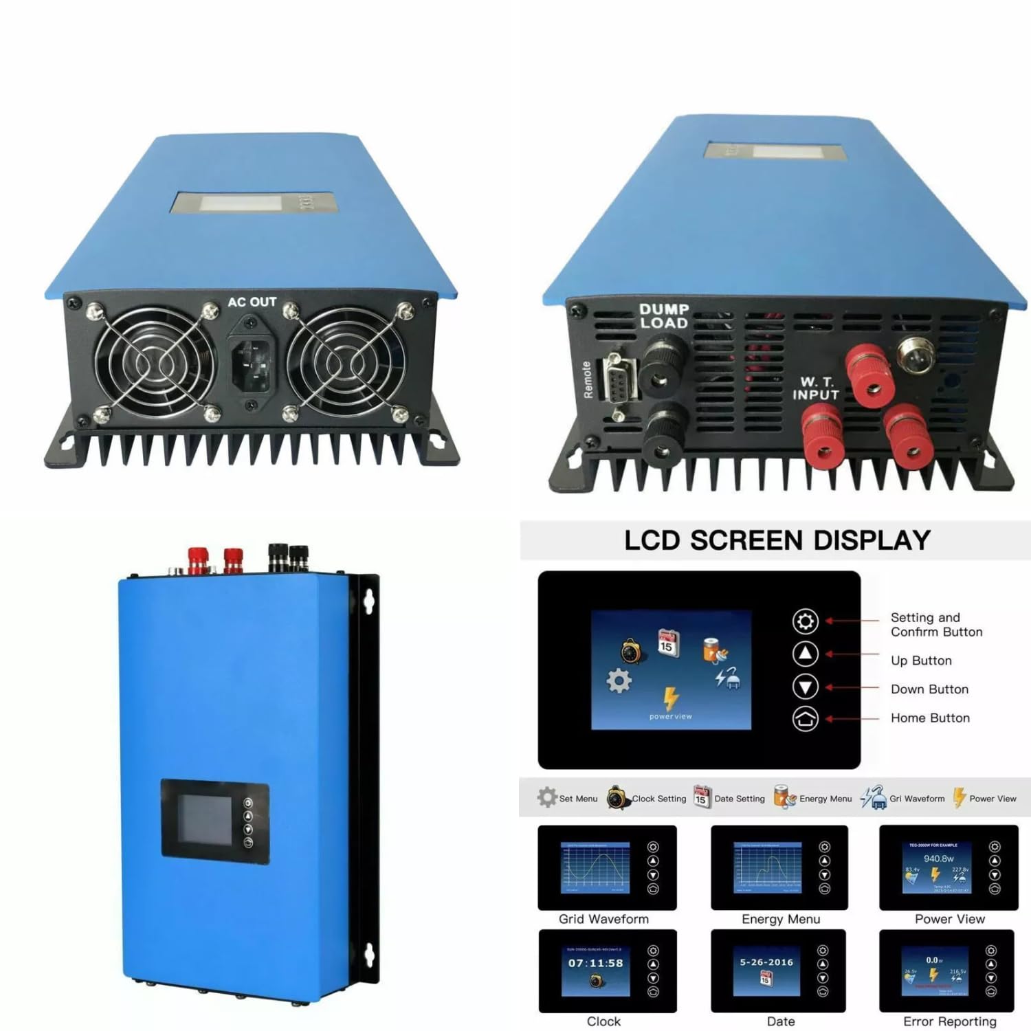 220 Volt Windsafe IstaBreeze® 2000 Watt Windkraftanlage direkt an die Steckdose (2000, Watt)