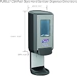PURELL Hand Sanitizer CS4 Dispenser, Graphite, Dispenser for CS4 1200mL Hand Sanitizer Refill - 5124-01
