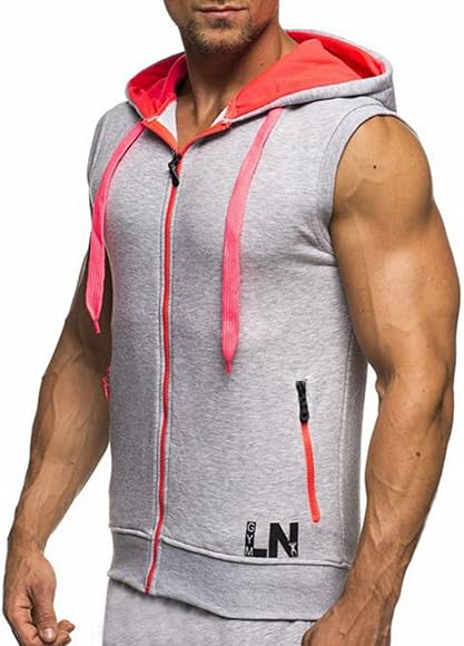 ärmelloser zip hoodie Sale