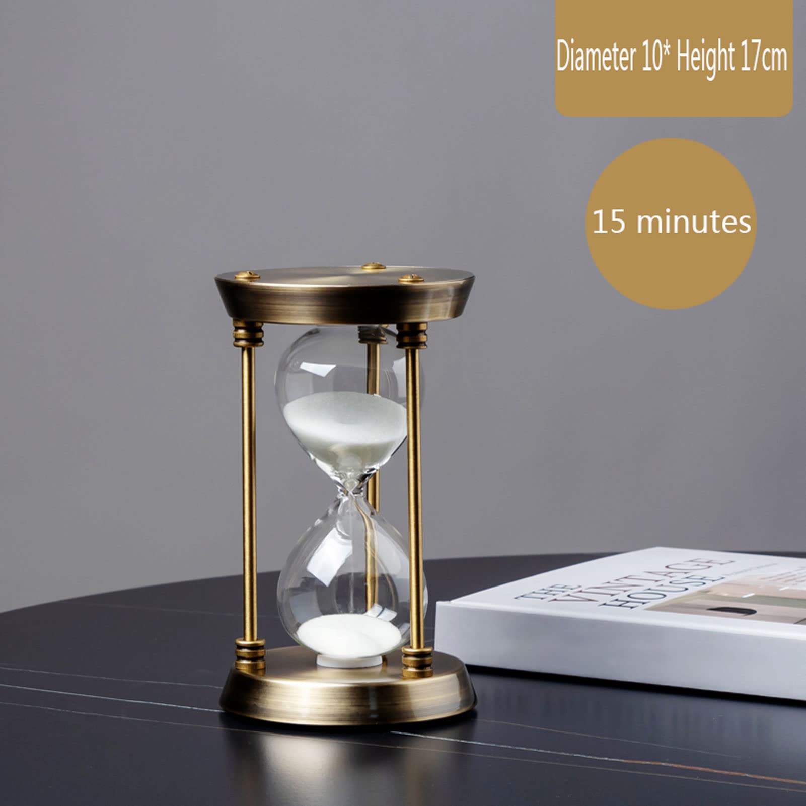 Sanduhr-Timer, großer Sanduhr-Timer, 30-Minuten-Sanduhr, Sanduhr, dekorative Sanduhr, Management-Assistent, Dekoration, Festival-Ornament for Küche, Restaurant, Wohnzimmer, Zuhause, Weihnachten (Colo