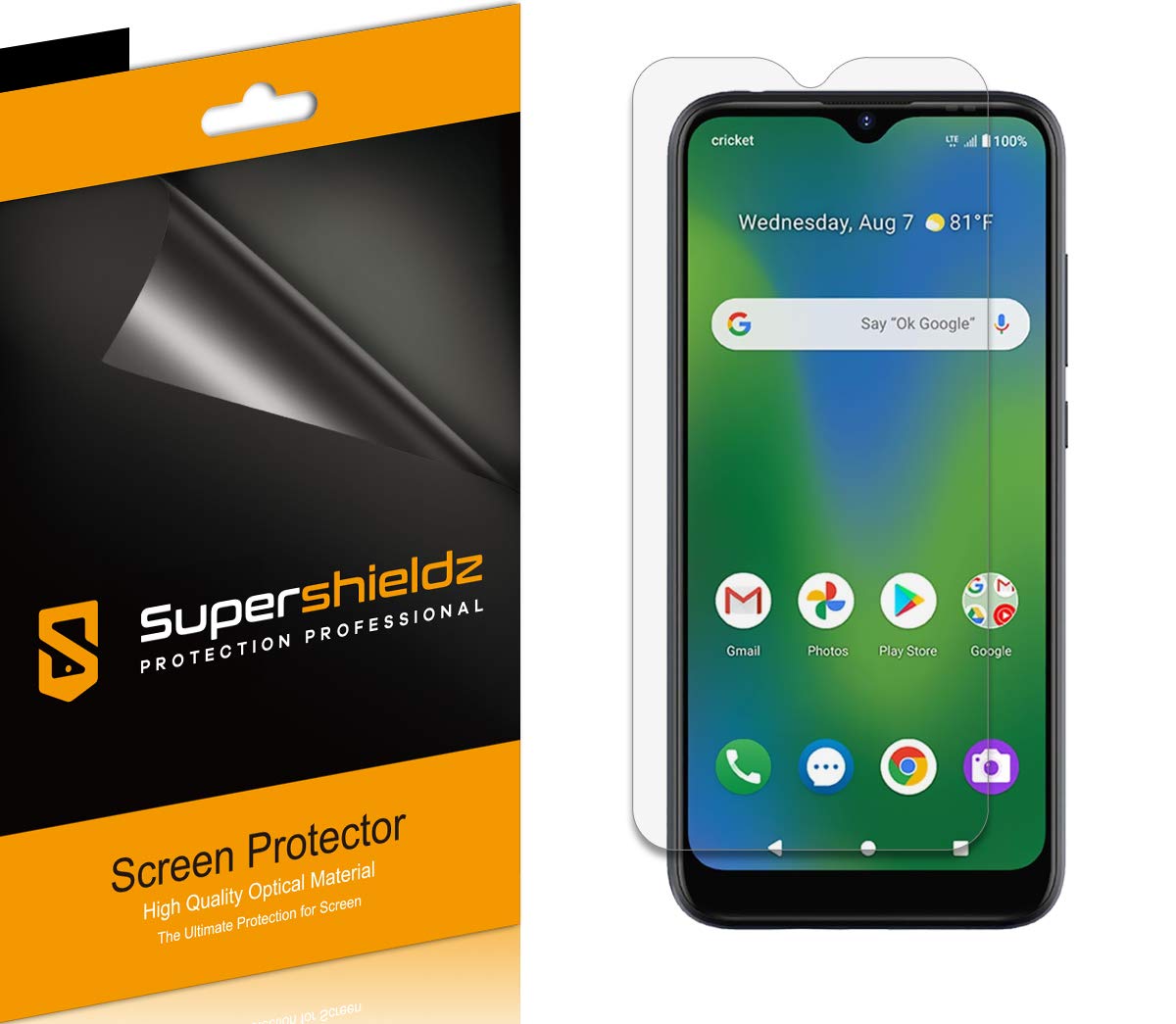 Supershieldz(6 Pack) Designed for Cricket Influence and AT&T Maestro Plus (V350U) Screen Protector, High Definition Clear Shield (PET)