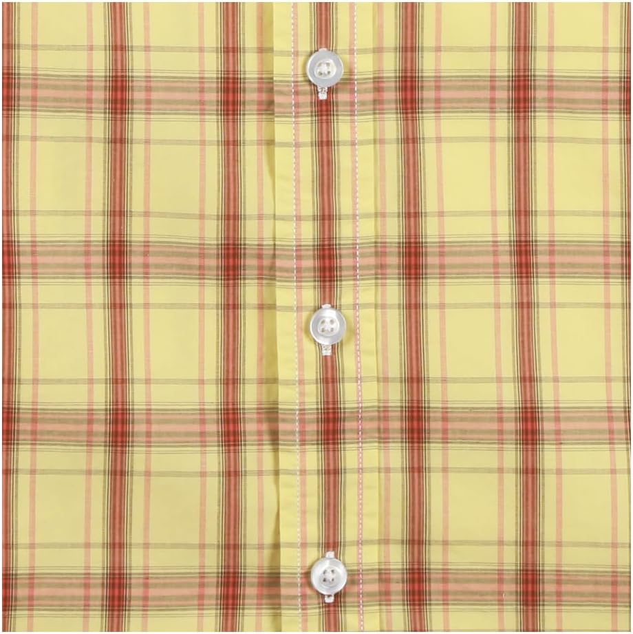 Mens Casual Regular Fit Short Sleeve Plaid Shirts - Image 6