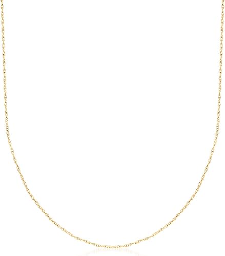 Ross-Simons 0.7mm 14kt Yellow Gold Rope-Chain Necklace