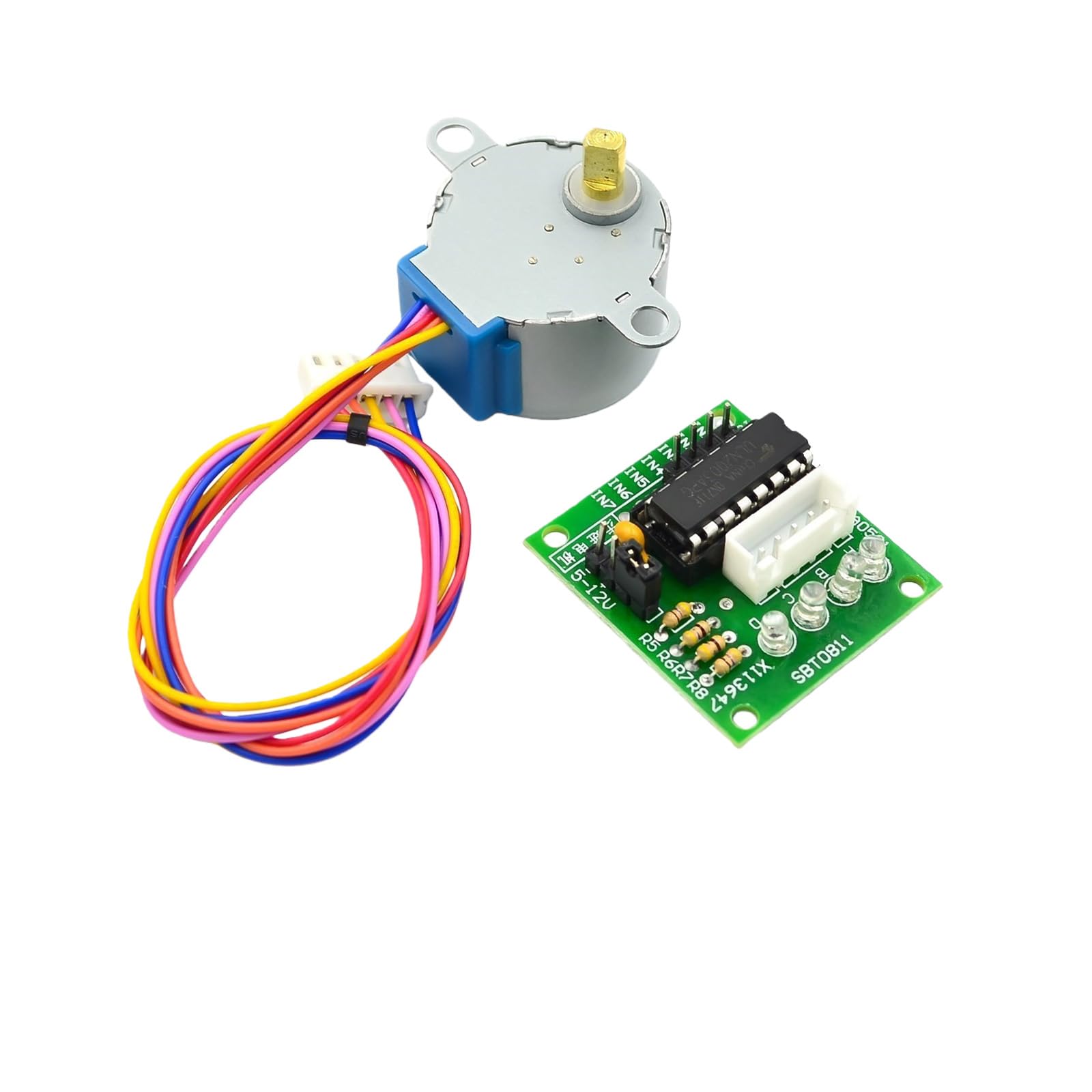 Zyouqi Uln2003 Based Stepper Motor Driver Board 5V Stepper Motor 28Byj 48 Featuring Led Indicators Standard Interfaces Plug Play Drive Module Board