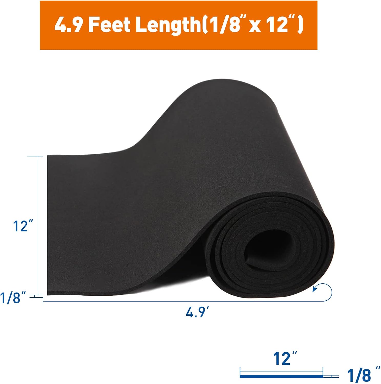 Suреr Dеаl Prоduсt MAGZO Sponge Neoprene Foam, 1/8 Inch Thickness x 12 Inch Width x 4.9 Feet Length Rubber Sheets and Rolls,Black Foam Roll Easy to Cut for Padding, DIY, Cosplay, Gaskets, Non-Slip, Toolbox Chеареѕt 🛒 MAGZO Sponge Neoprene Foam, 1/8 Inch Thickness x 12 Inch Width x 4.9 Feet Length Rubber Sheets and Rolls,Black Foam Roll Easy to Cut for Padding, DIY, Cosplay, Gaskets, Non-Slip, Toolbox