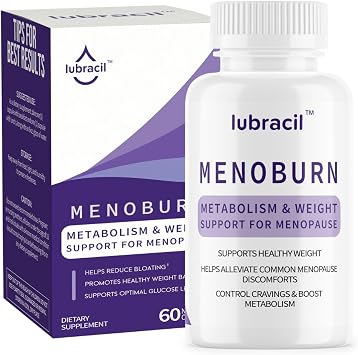 Lubracil Menoburn Menopause Formula Supplements for Women-60 Count, 1 Pack | Lubracil Menoburn promotes menopause wellness with energy, digestion, craving management, and balance using pure ingredients
