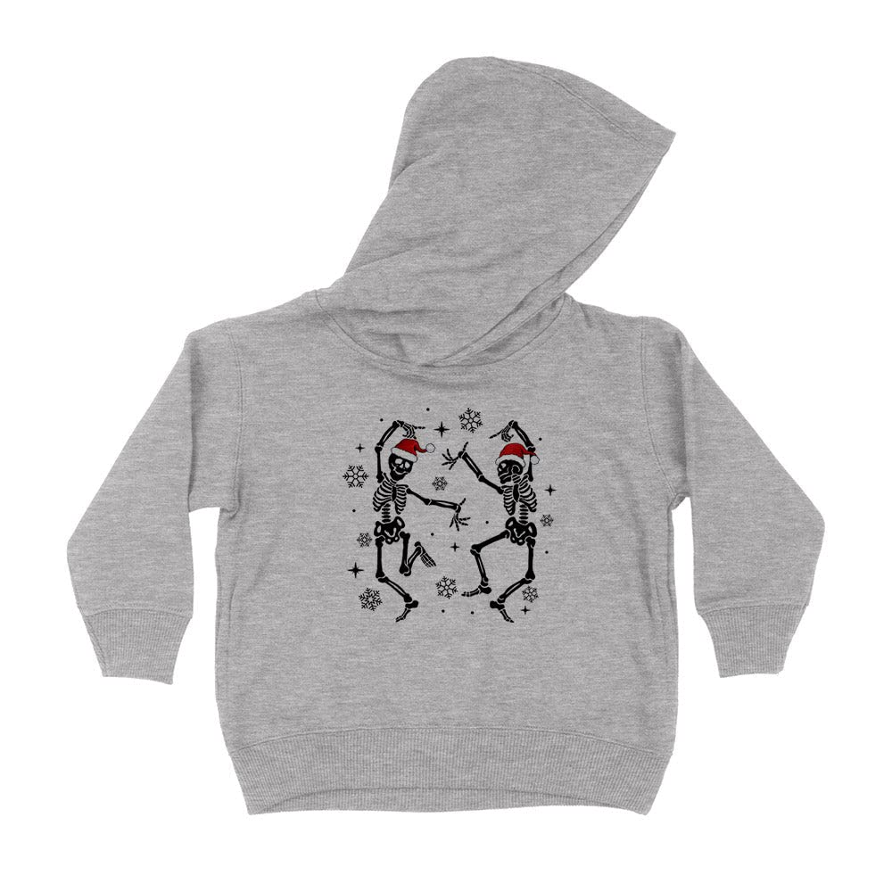 Santa Dancing Skeleton Kids Hoodie Sweatshirt Toddler 5T Heather Grey