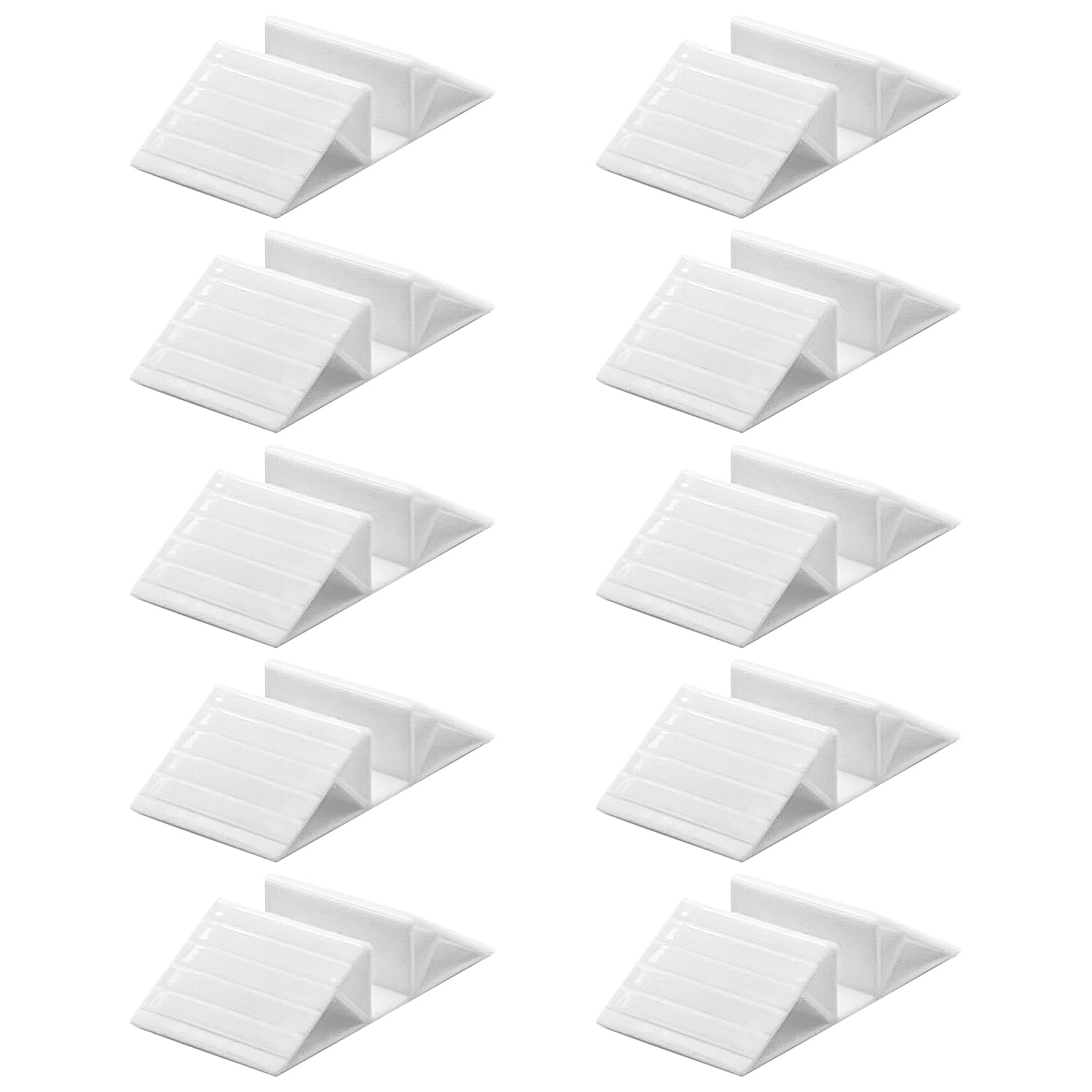 Pieds de support pour barrière plastique triangulaire Hamiledyi rigides et stables