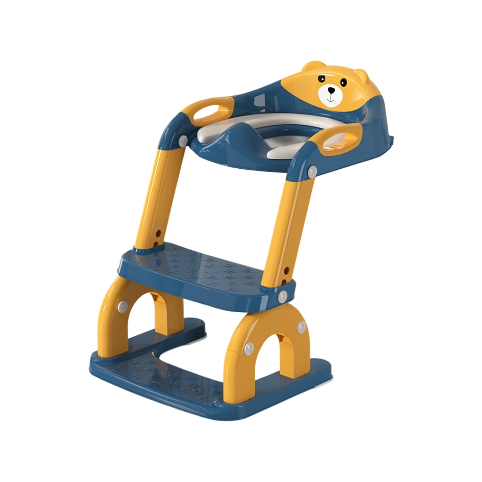 Verstellbarer Töpfchensitz für Kleinkinder, mit rutschfesten Stufen, ergonomische Rückenlehne, faltbares Design, für Jungen und Mädchen, ergonomischer Baby-Töpfchensitz