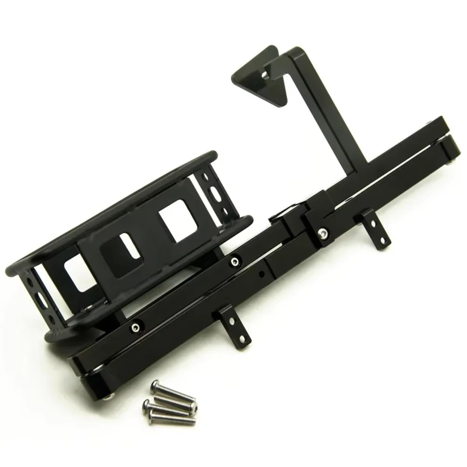 Composants Auto RC Compatible avec Gelande II D90 D110 1/10 RC Pièces De Mise À Niveau Voiture sur Chenilles, Accessoires Pare-Chocs Arrière en Métal Support Pneu Secours