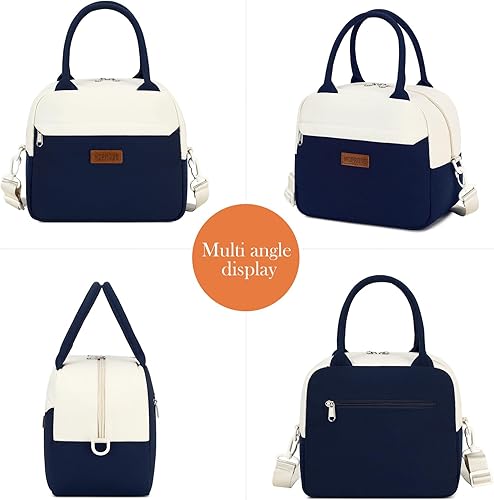 Miniatura 6 de Generic HOPROSE - Lonchera para mujeres y hombres adultos, lonchera aislada a prueba de fugas, bolsa de almuerzo de gran capacidad, contenedor