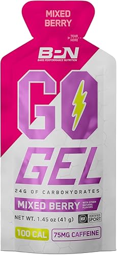 Miniatura 7 de BARE PERFORMANCE NUTRITION, BPN Go Gel Endurance, 0.94 onzas de carbohidratos y 100 calorías por paquete, vegano + gel para correr sin gluten, 10