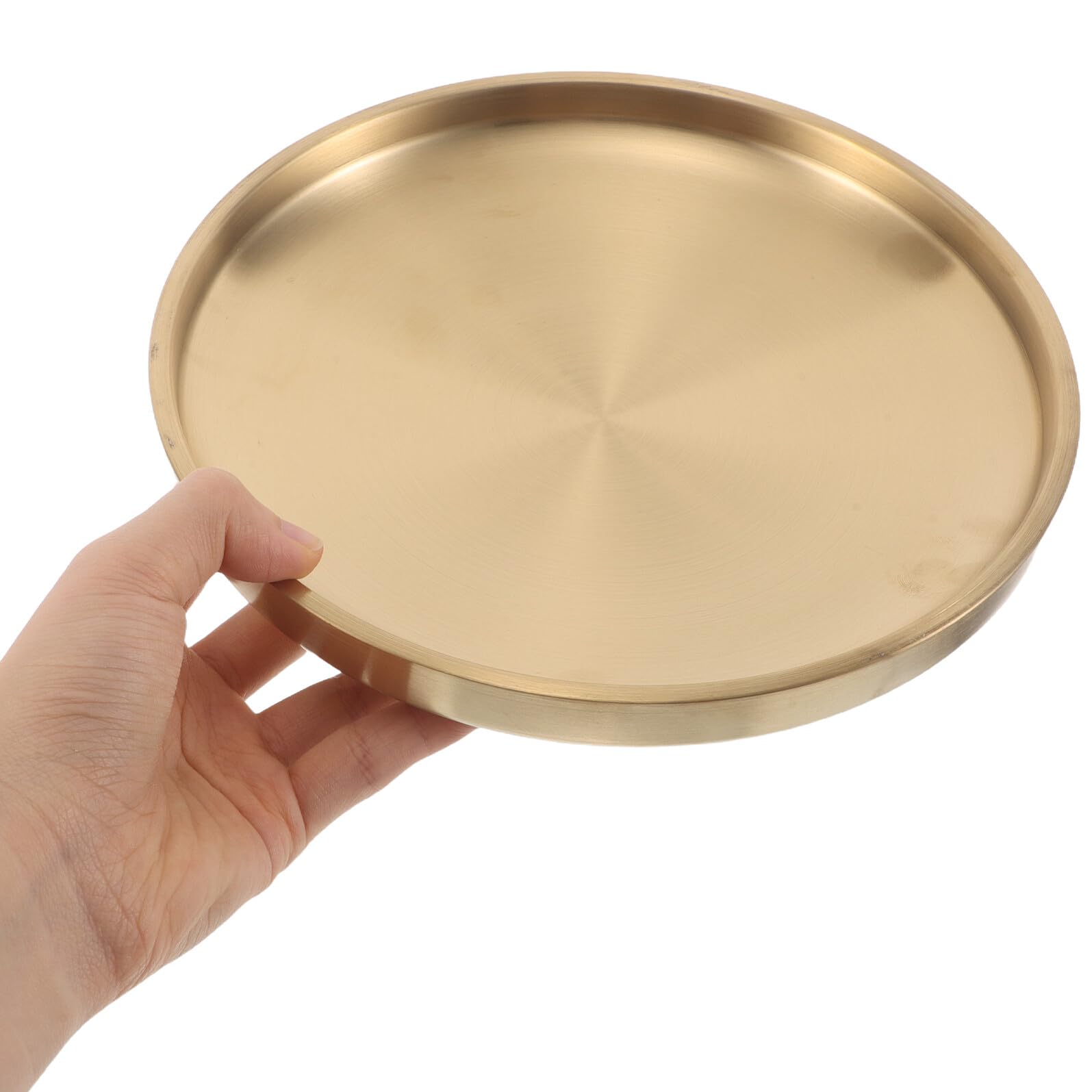 Cuenco Resistente y Elegante Dorado Decorativo Grande Acero Inoxidable Llaves y Joyas Organizador para Llaves y Joyas para Entradas y Vestíbulos