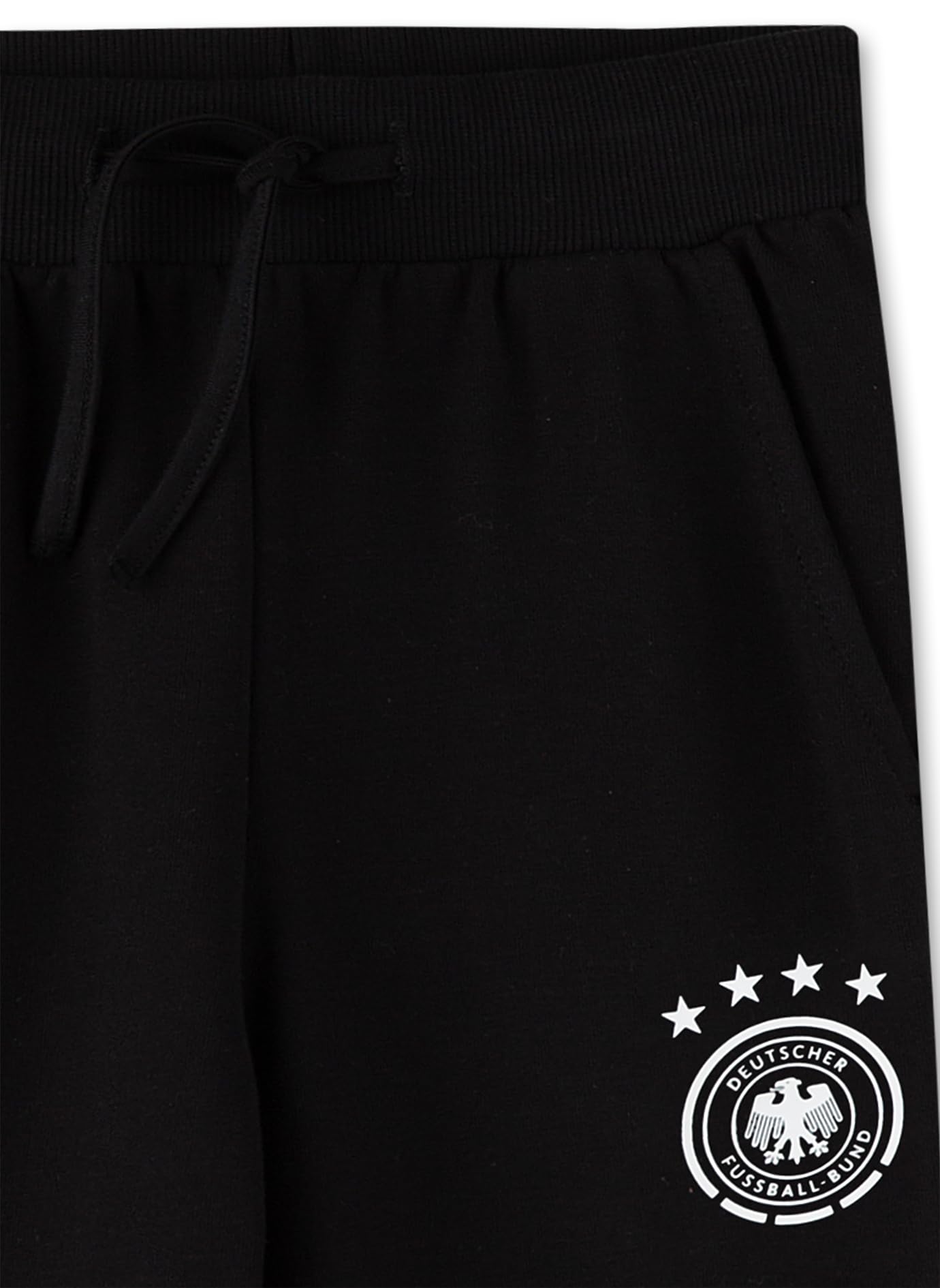 Sanetta DFB-Sweathose Schwarz | Praktische und Bequeme Sweathose aus Baumwoll-Mix für Mädchen & Jungen. Kinder Bekleidung
