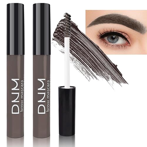 Kaely 2 unidades de gel para cejas a prueba de agua, máscara de cejas teñida de larga duración, kit de maquillaje de color de cejas, gel de