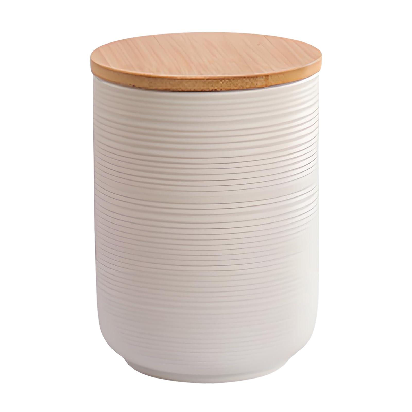 Shilanmei Ceramic Coffee Jar, Sugar Container Tea Storage Jar with Airtight Lid Storage Containers for Kitchen White(27.05oz)