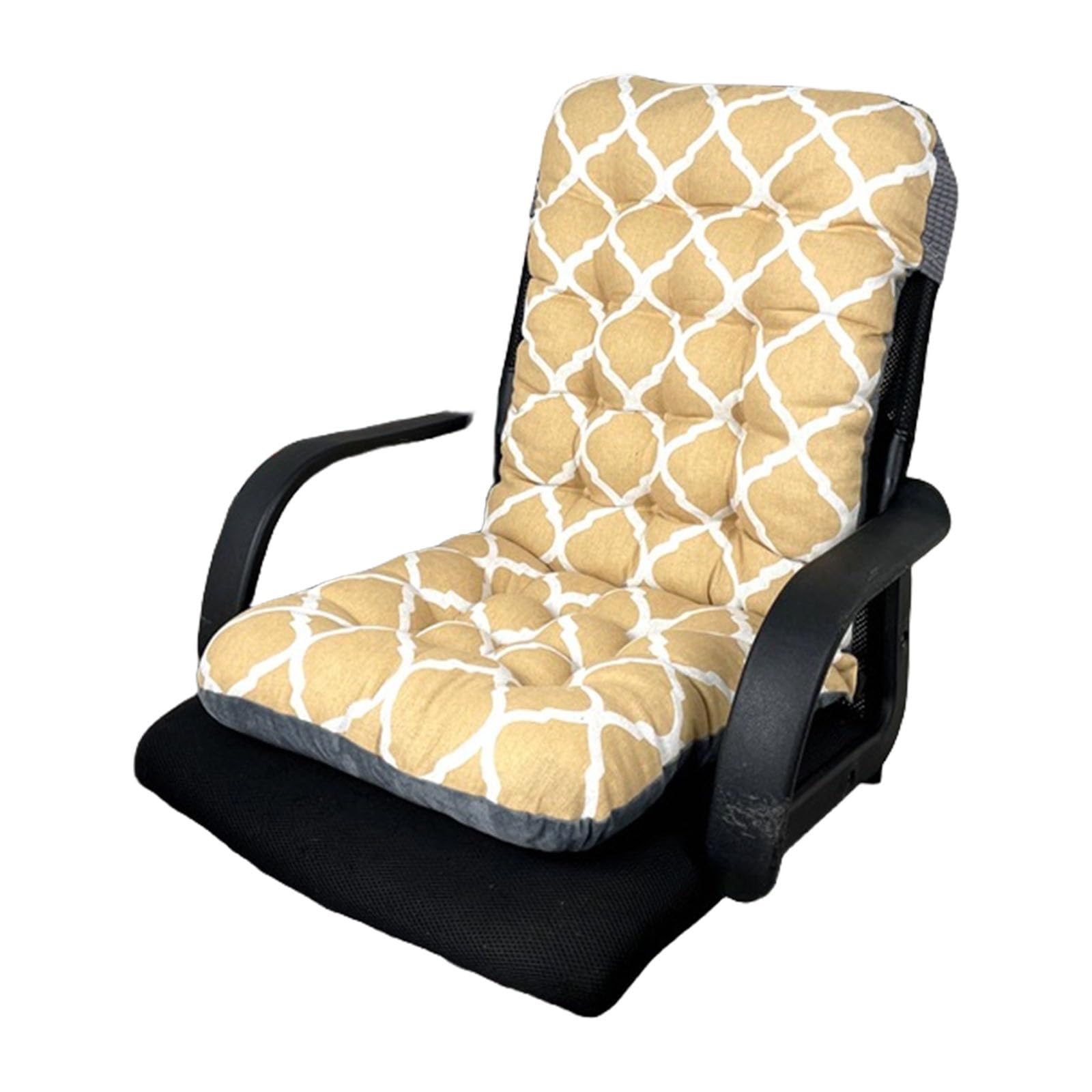 Buxuaaaa Supportive High Back Chair Cushions for Indoor and Outdoor Relaxation, Secure Attachments with Tie Garden Recliners Cushions