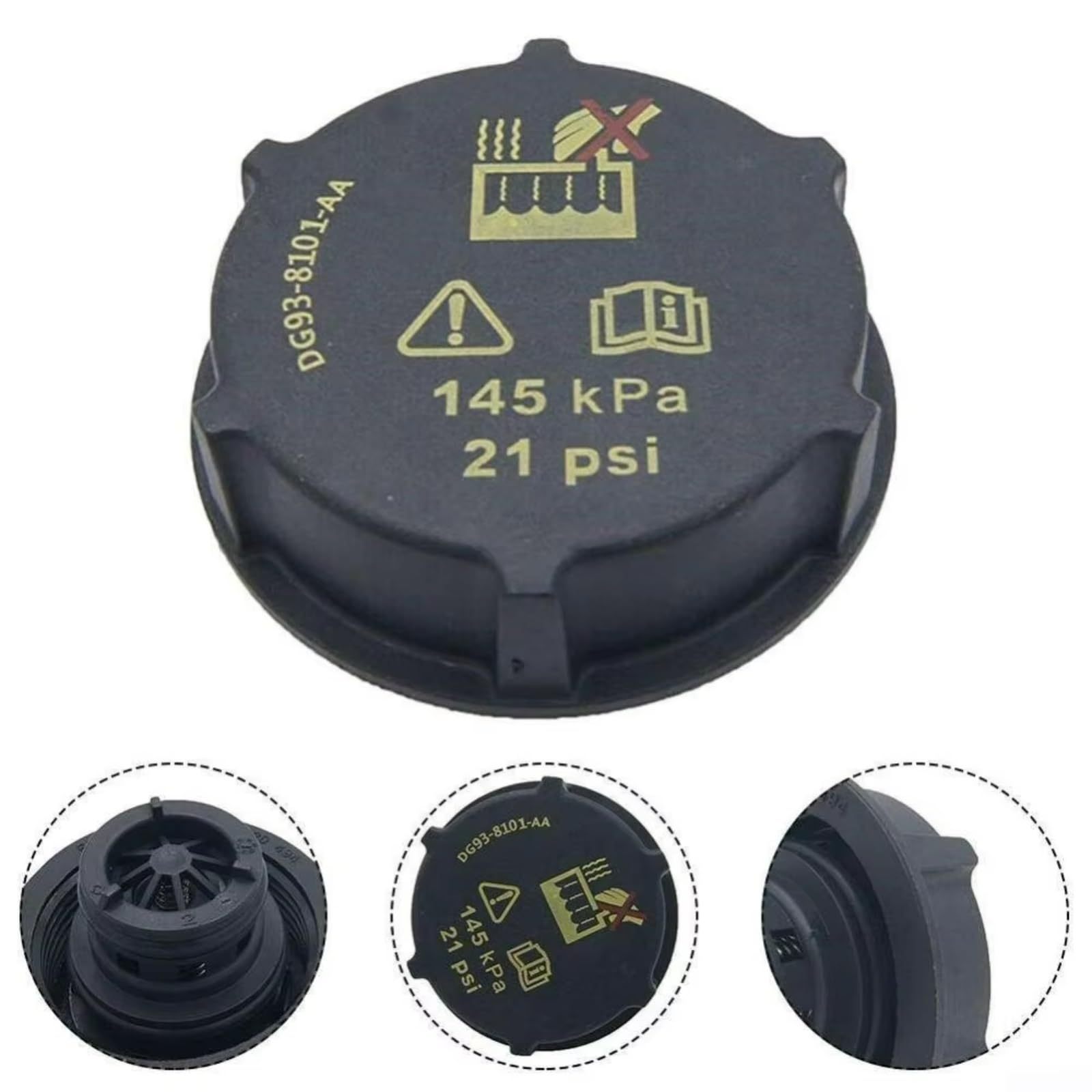 Depósito de expansión de refrigerante del Motor para Lincoln MKC 2.0 2.3L L4 2014-2016 con Tapa EJ7Z8A080B DG938101AA