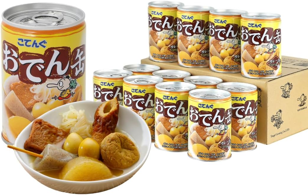 -30%【¥3,353 (¥279/缶)】こてんぐ おでん缶 がんも大根入り カレー味 12缶入