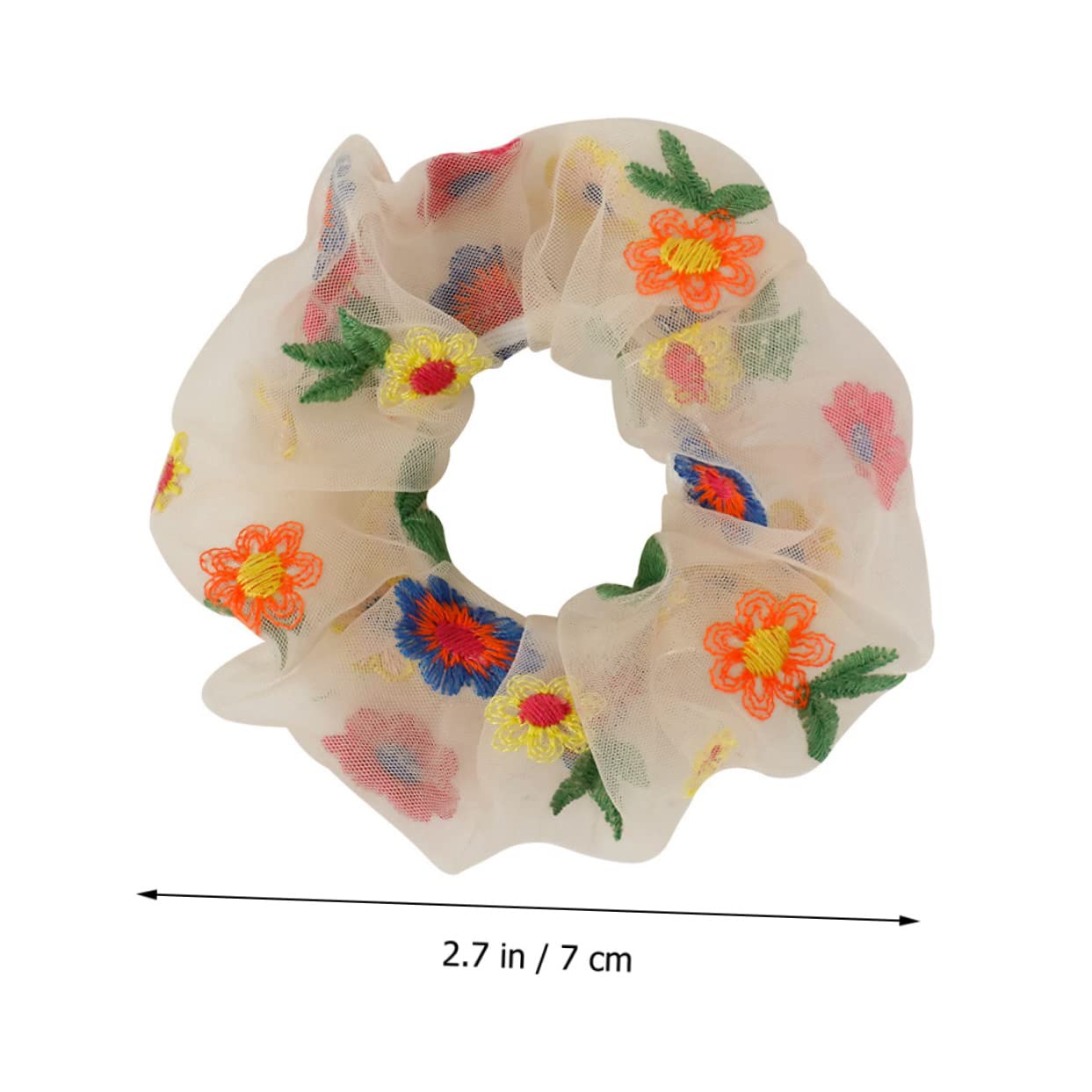Housoutil 30piezas Coleteros De Flores Bordadas Para Peinados Accesorios De Cabello Para Mujer y Para Coletas y Peinados