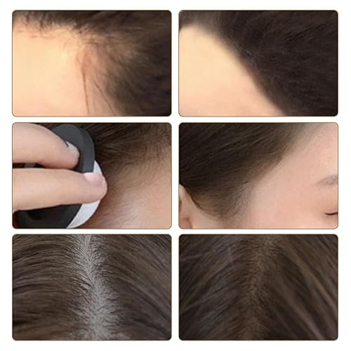 Miniatura 6 de Polvo de retoque de raíz, polvo para cubrir las raíces del cabello gris al instante, corrector de cabello para mujeres y hombres (A-marrón medio, 2