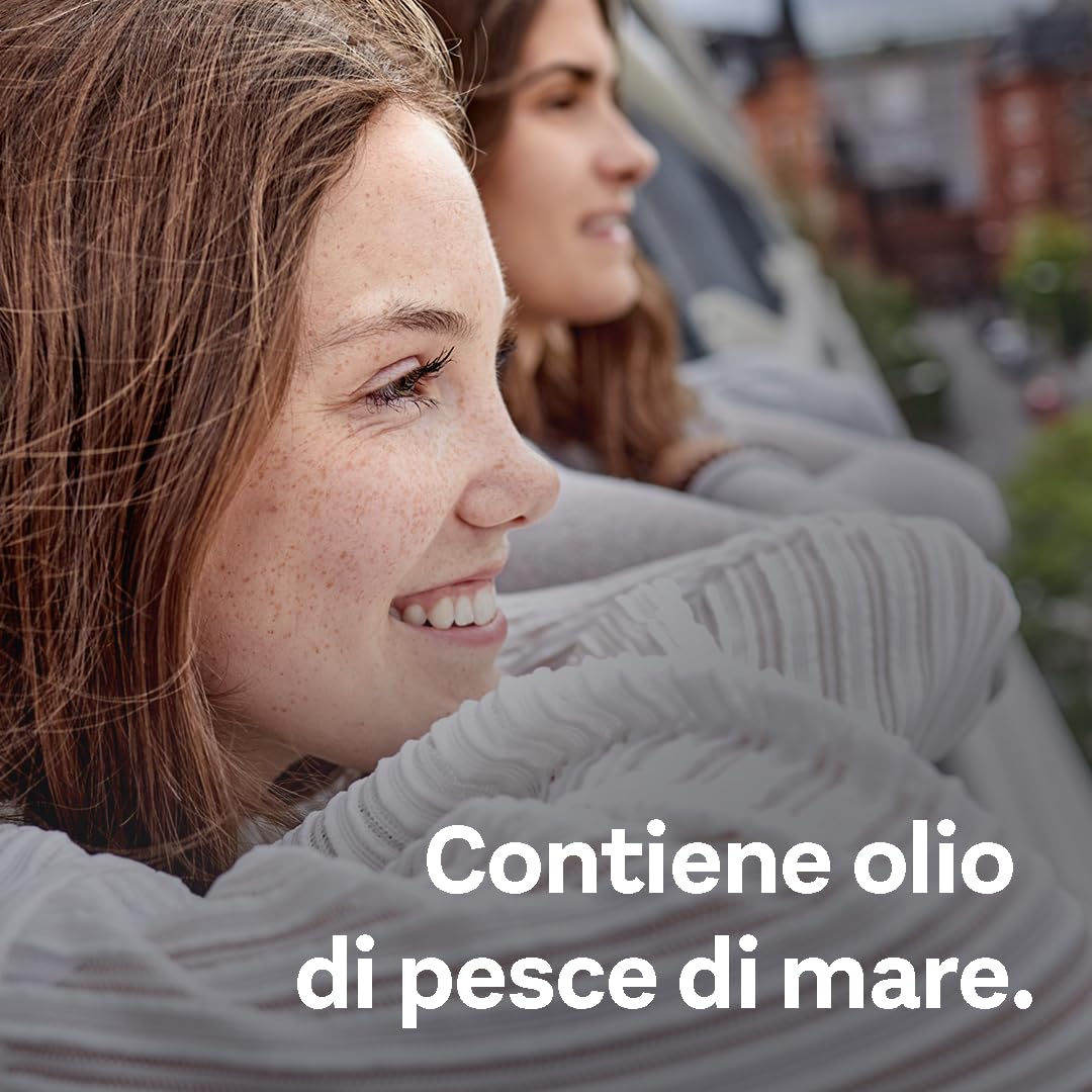 Doppelherz aktiv Omega-3 1400 - Integratore Alimentare con Concentrato di Omega-3 (DHA e EPA) e Vitamina E - Altamente Dosato - Senza Glutine e Lattosio - 120 Capsule