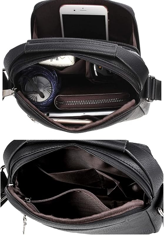 A-QMZL férfi bőr válltáska retro stílusú crossbody táska utazáshoz munkához