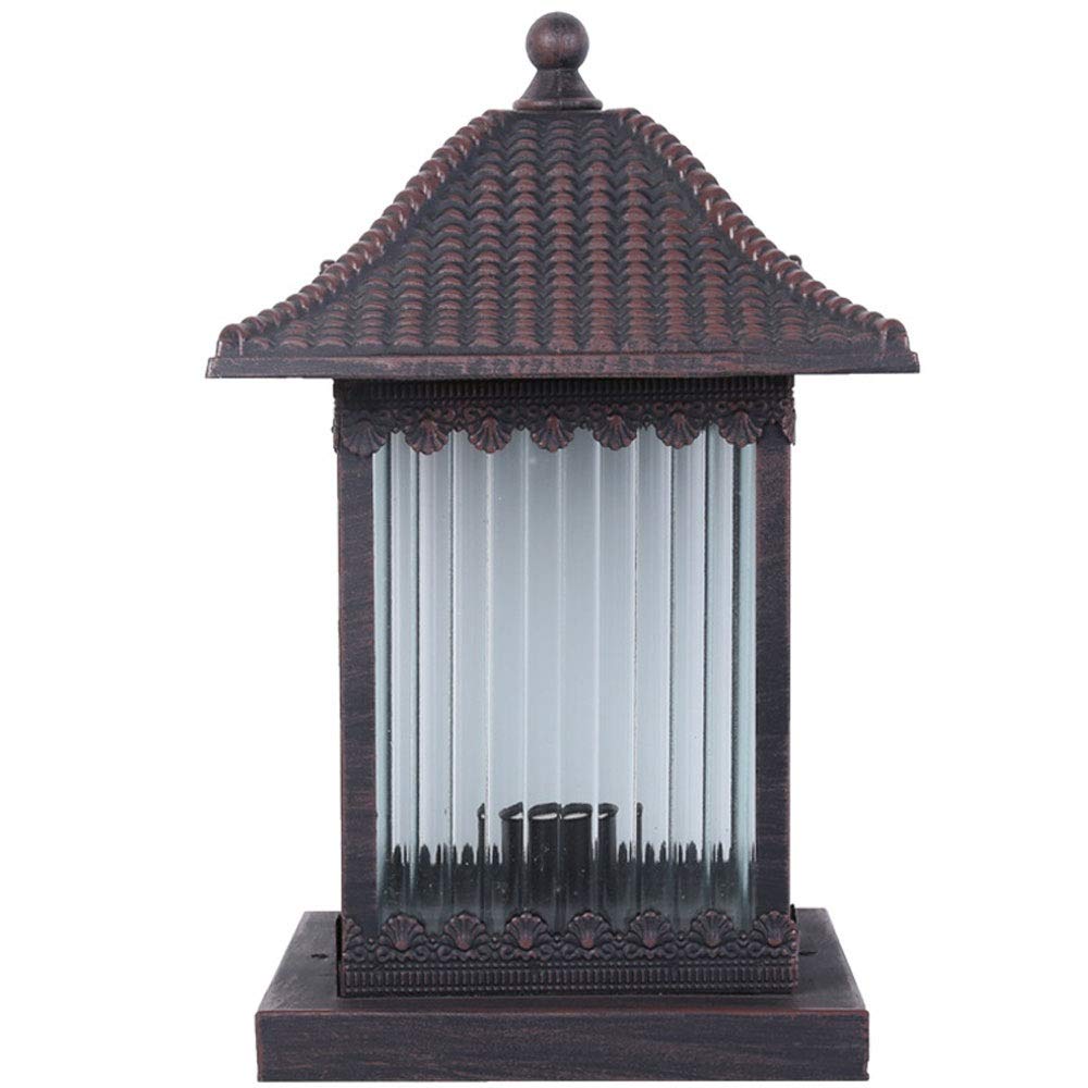 Outdoor Wall Lights Creative Outdoor Column Headlight Wall Lamp Solar Garden Light Landscape Lawn Wall Lamp Simple Waterproof