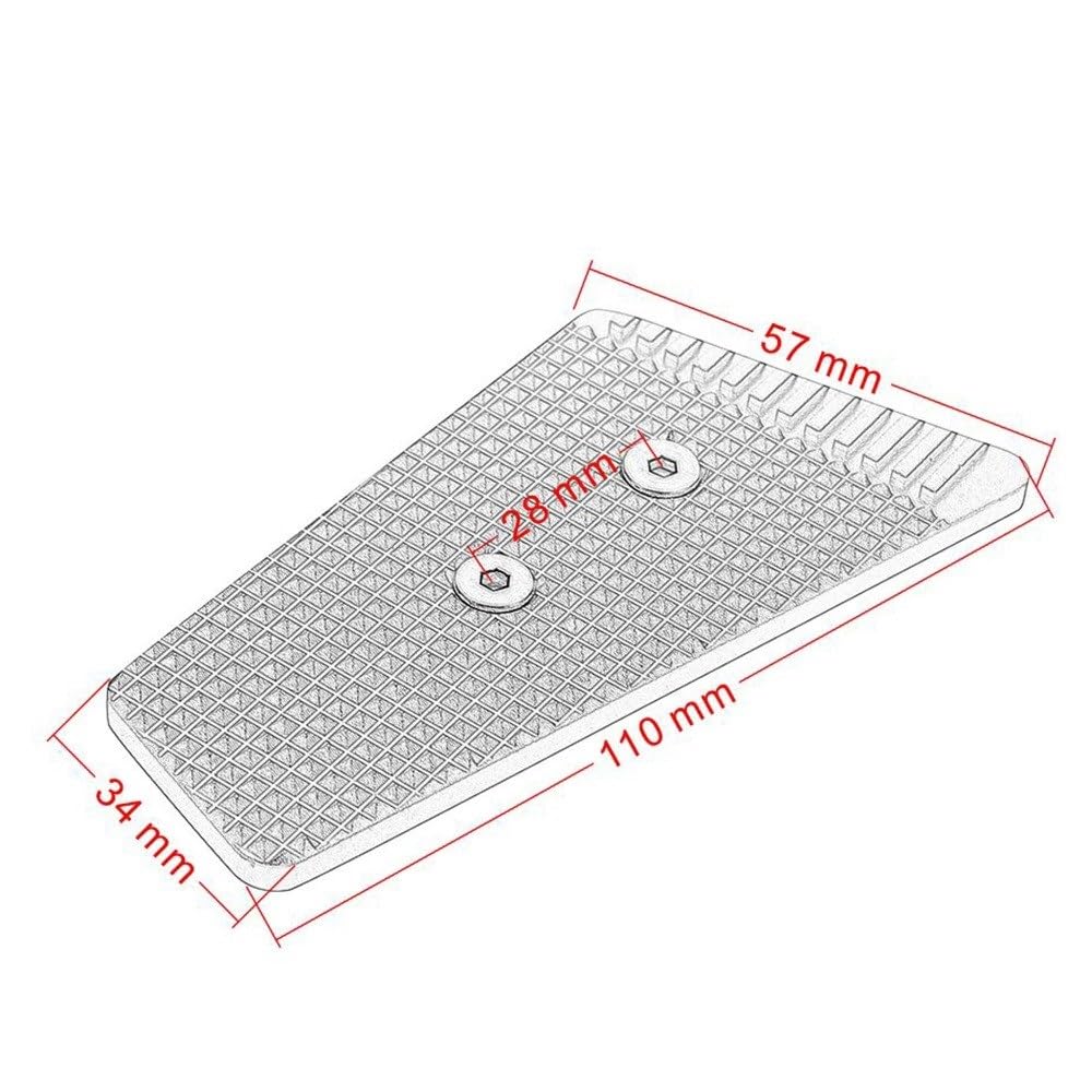 Pedal de palanca de freno trasero, extensión de ampliación, extensor de pastilla de freno trasero for BMW R 1200 R1200 GS 1200GS R1200GS LC 2013-2017(Titanium)