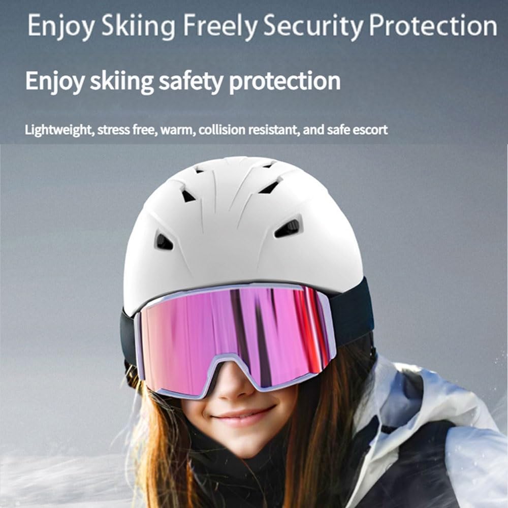 Casque de Ski Hommes Femmes Unisexe Casque de Ski Casque de Sports de Neige avec aérations EPS Core pour Le Ski Snowboard Casque de Neige pour Adultes Jeunesse