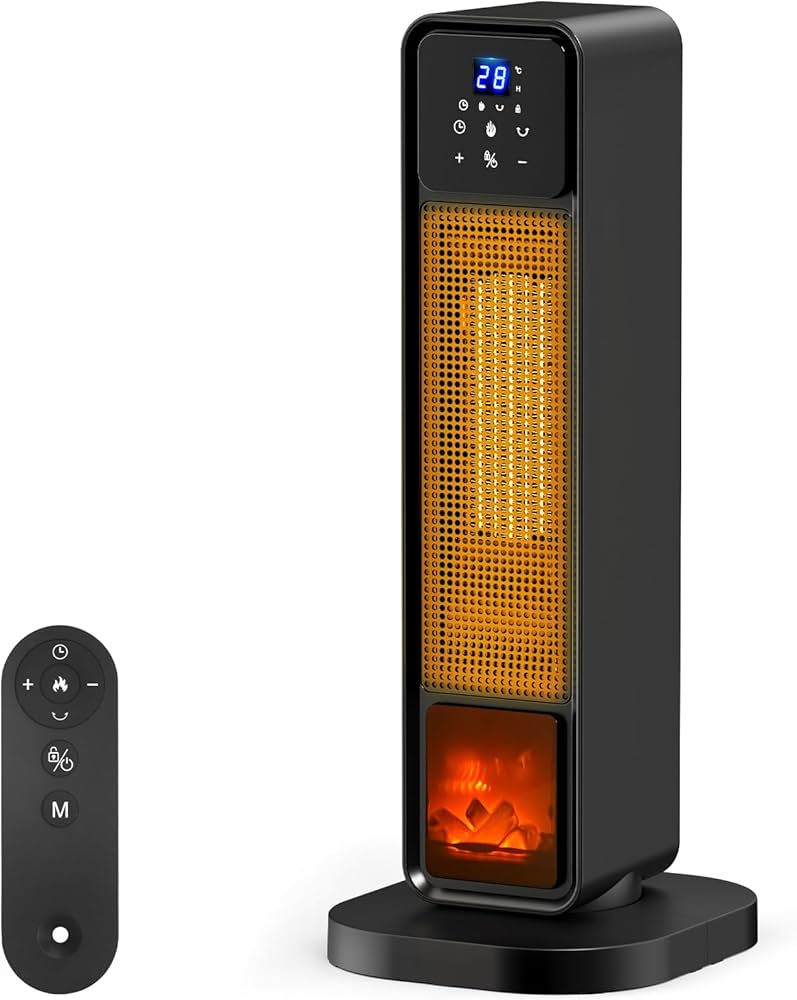 ✨️セラミックヒーター 速暖 1200W タイマー機能PSE認証済 低騒音 省エネ Amazon | セラミックヒーター 【2S速暖 ECO知能恒温 省エネ】 70°首