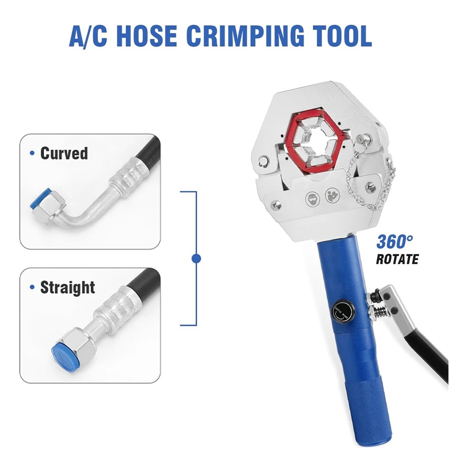 Zaciskarka do węży hydraulicznych AC Crimping Tool Machine 71500 Ręczne narzędzie do zaciskania węży hydraulicznych