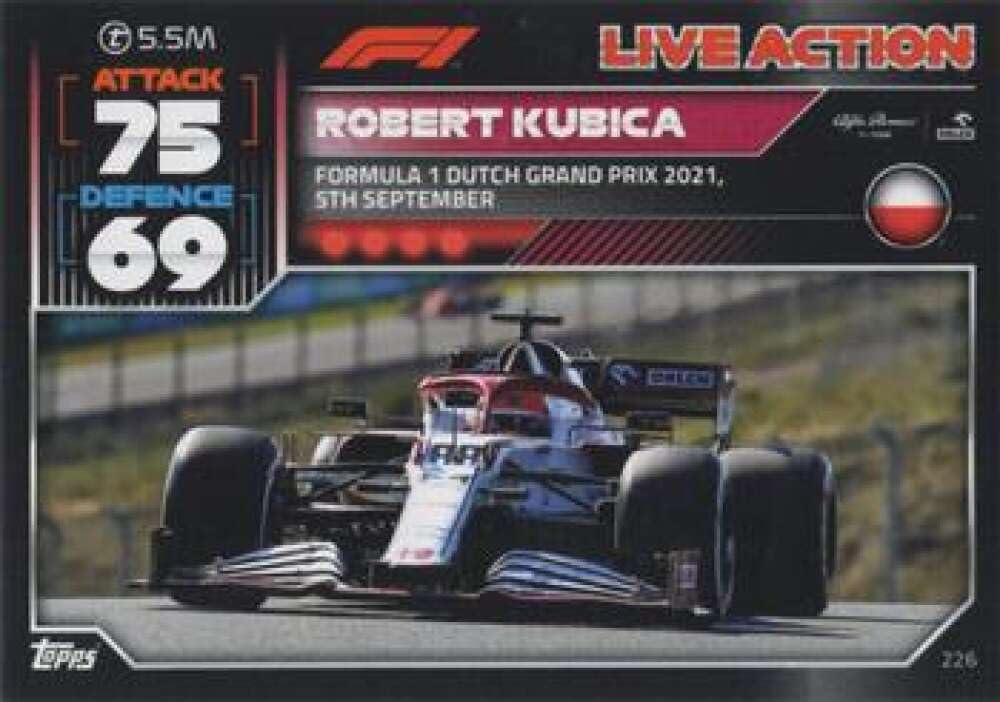 Amazon.com: 2022 Topps Turbo Attax F1 Racing #226 Robert Kubica
